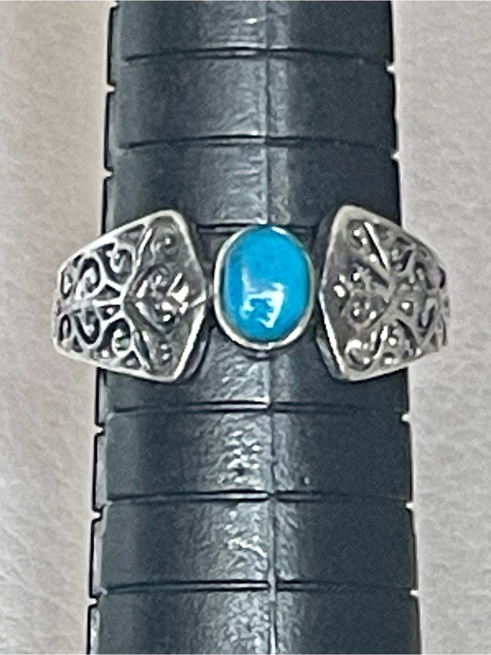 VTG SOUTHWEST Sterling Silver 925
Blue Kingman Turquoise Ring Sz 7